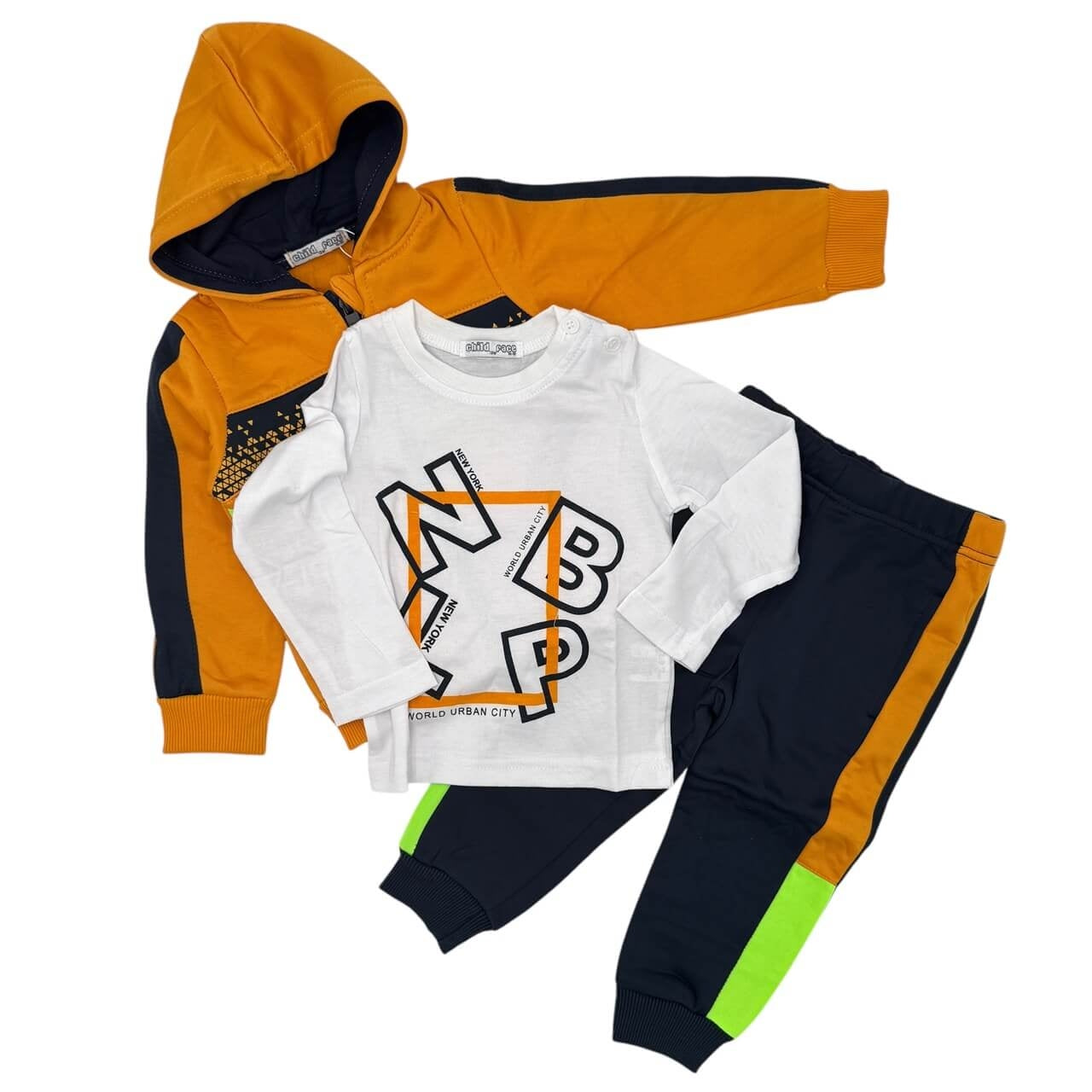 Survêtement sweat 3 pièces nouveau-né