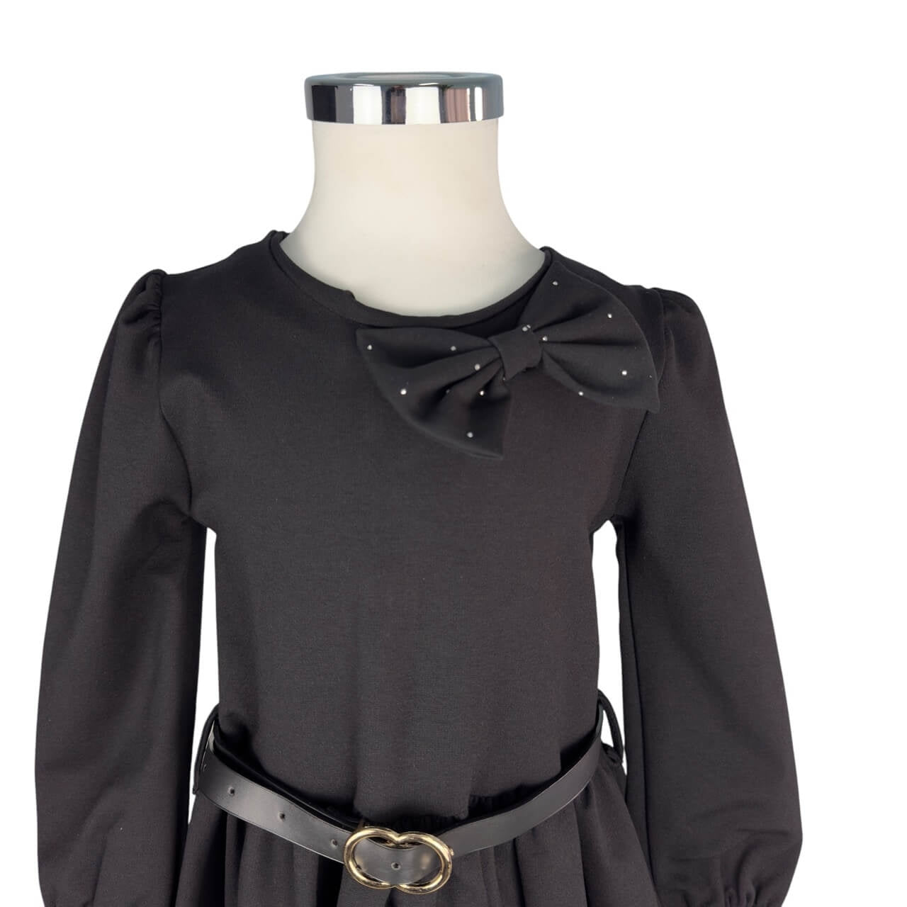 Robe bébé fille avec ceinture