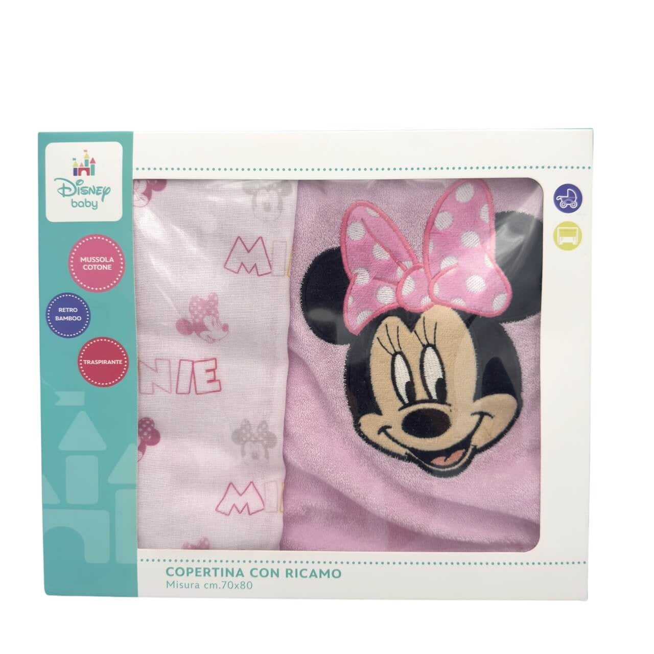 Copertina Disney Baby con ricamo Minnie