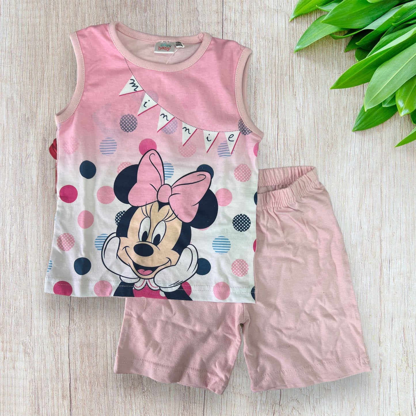 Pigiama 100% Cotone Disney Minnie - Mstore016