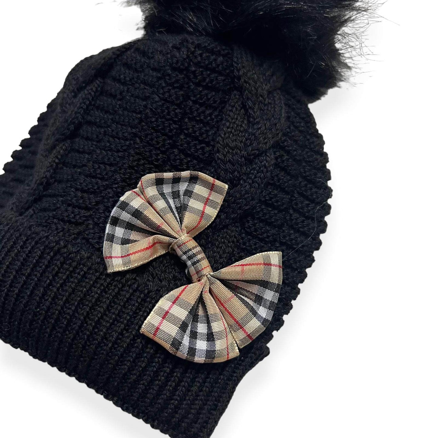 Chapeau en laine mélangée avec application