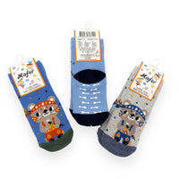 3 Chaussettes Chaudes Antidérapantes en Coton 17/24