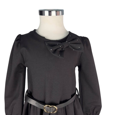 Robe bébé fille avec ceinture