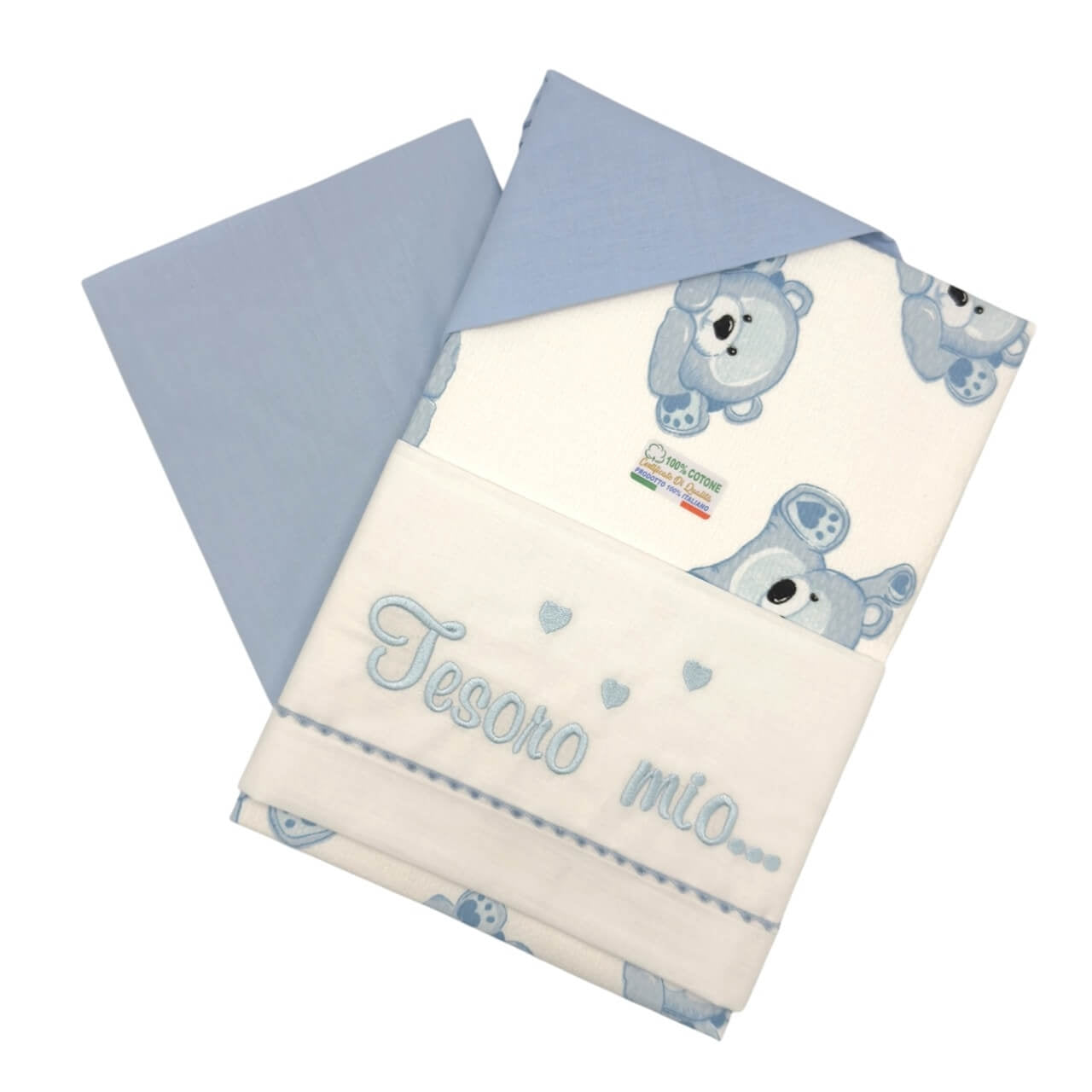 Draps complets + couverture en coton pour poussette