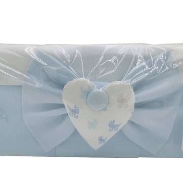 Cesta Nascita – Con Fiocco e Cuore Ricamato