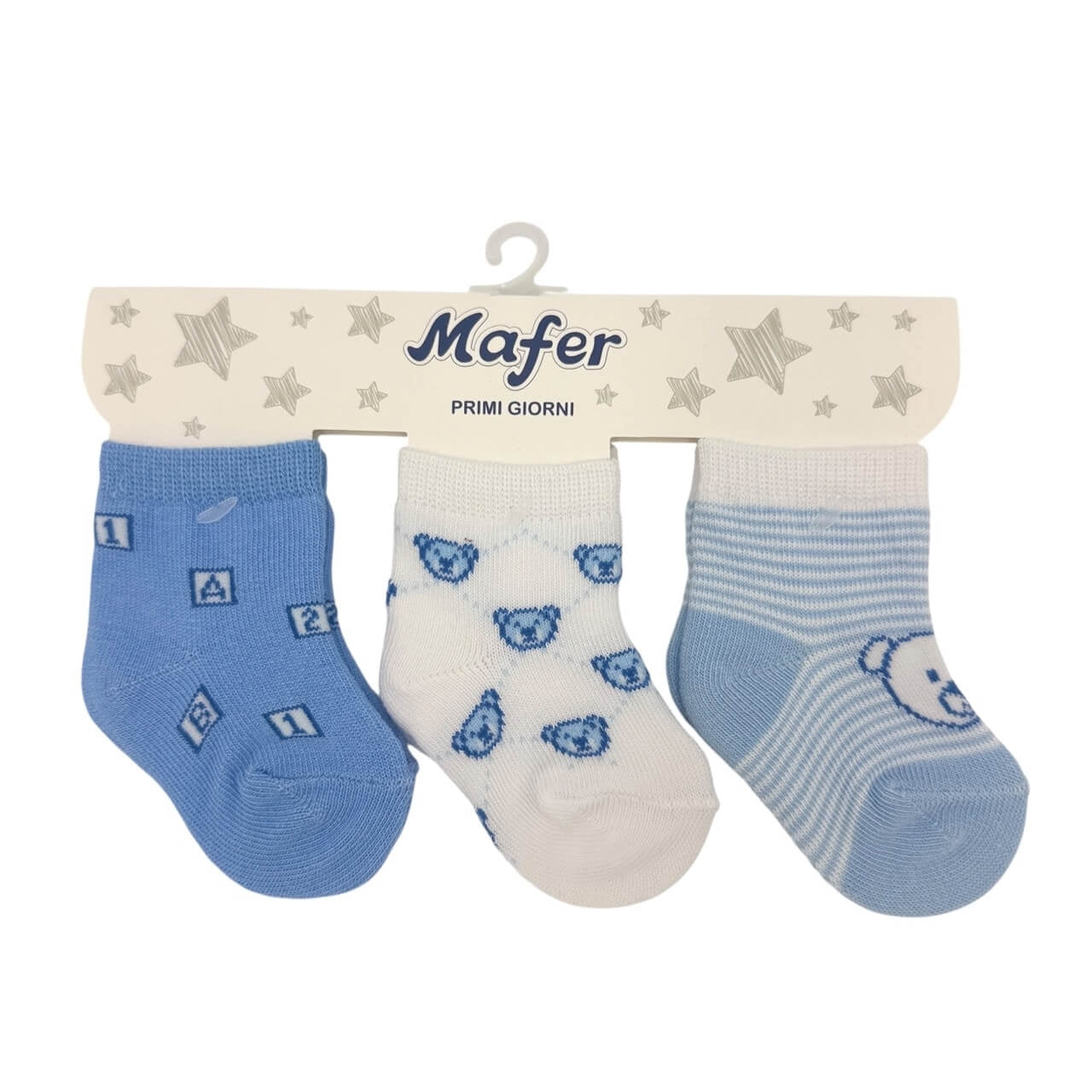 Tris warme Baumwollsocken 0/3 Monate